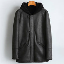 Load image into Gallery viewer, Real Fur Coat Men Sheep Shearing Winter Coat Natural Wool Fur Jacket for Mens Clothing Chaqueta Cuero Hombre YR-178012 YY773
