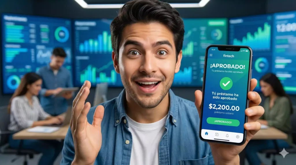 fintech préstamos mexico aprobación rápida desde celular